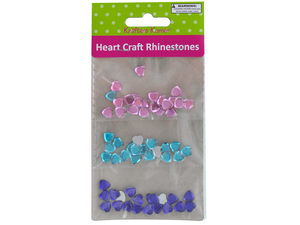 Faceted Heart Craft Rhinestones