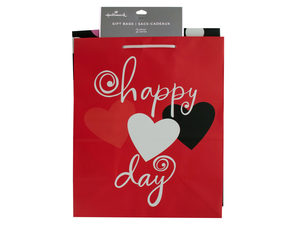 Medium Hearts andamp; Dots Valentine Gift Bag Set