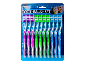 10 Pack Toothbrush Set