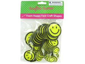 Peel andamp; Stick Foam Happy Face Craft Shapes