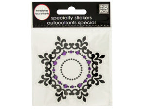 Black Icon Rhinestone Specialty Sticker