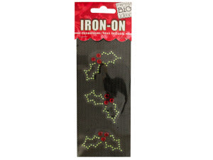 Holly Rhinestone Iron-On Transfer