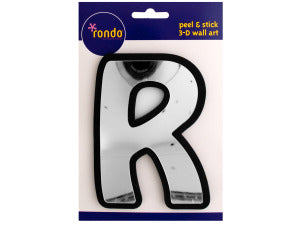 Letter R Peel andamp; Stick Mirror Wall Decor