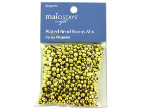 Gold Colored Plastic Beads