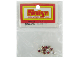 Sew-On Red Rhinestones