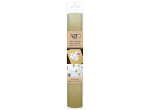 Self-Adhesive Gold Glitter Craft Paper Roll