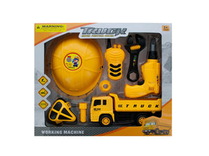 Construction Site Play Set with Friction Truck