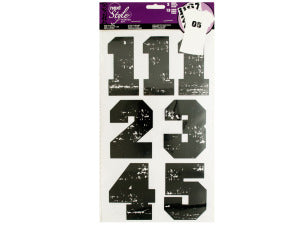 Iron-On Black Numbers