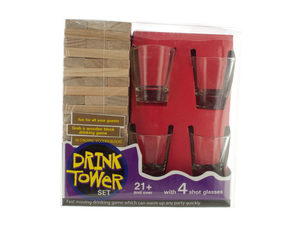 Drink Tower Wooden Block Drinking Game