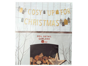 and#039;Cosy Up for Christmasand#039; Foil Detail Banner