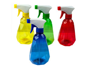 16 oz. Diamond Shape Plastic Spray Bottle