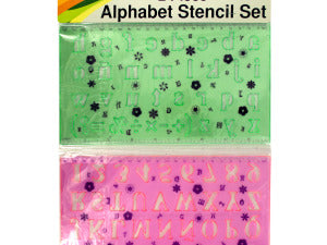 Alphabet Stencil Ruler Set