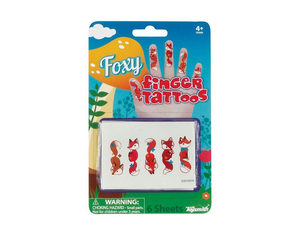 Foxy Temporary Finger Tattoos