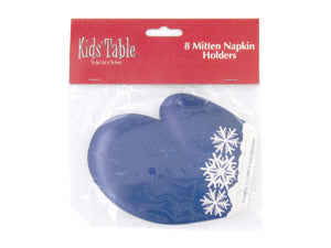 Holiday Fun Kidsand#039; Mitten Napkin Holders