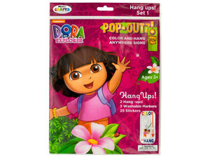 Dora the Explorer Pop-Outz Hang Ups Activity Set