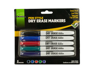 Pen Style Dry Erase Markers Set