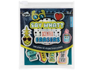 Say What? Scented Mini Erasers 10 Pack