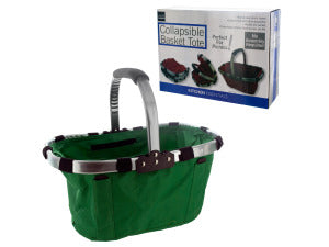 Collapsible Basket Tote with Aluminum Frame