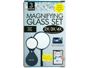 Scratch Resistant Magnifying Glass Set