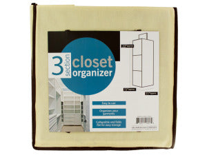 3 Section Closet Organizer