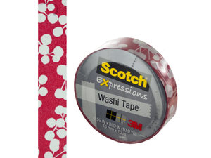 Scotch Expressions Red Holly Washi Tape