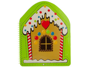 Gingerbread House Spiral Notebook