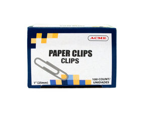 1andquot; Paper Clips 100 Count