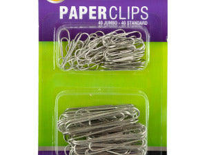 Standard andamp; Jumbo Paper Clips Set