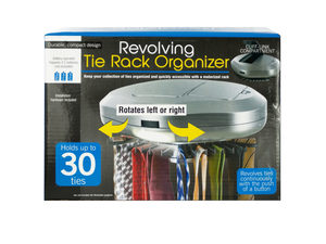 Revolving Tie Rack Organizer