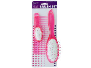 Paddle Hair Brushes andamp; Wide Tooth Comb Set