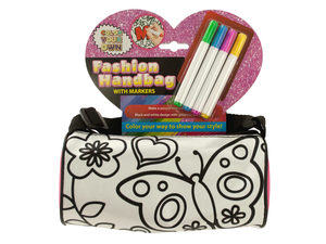 Color Your Own Fashion Roll Handbag with Markers