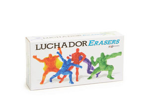 Luchador Erasers Set