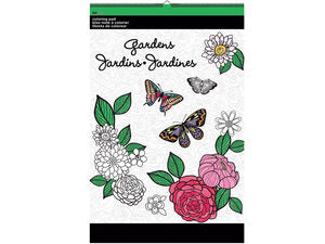 Gardens Large Coloring Pad