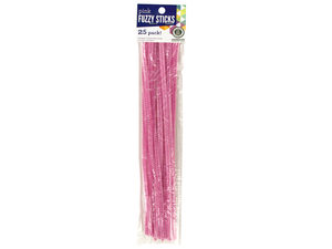 Pink Fuzzy Craft Sticks