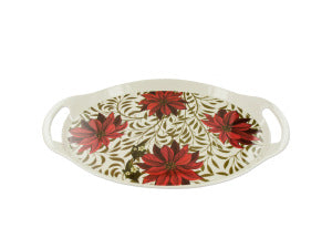 Poinsettia Serving Tray Set