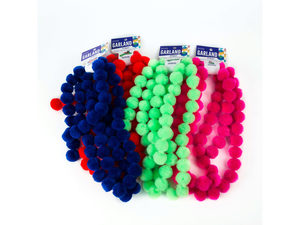 Assorted Color Pom Garland